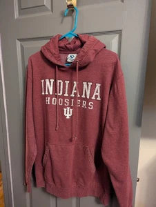 Vintage New Agenda Indiana University Hoosiers IU Hoodie Sweatshirt Distressed  - Picture 1 of 7