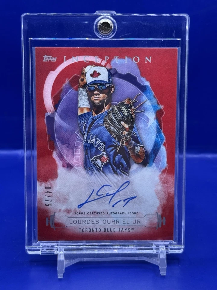 2019 Topps Inception Rookies and Emerging Stars Red /75 Lourdes Gurriel Jr Auto - Image 1 of 2