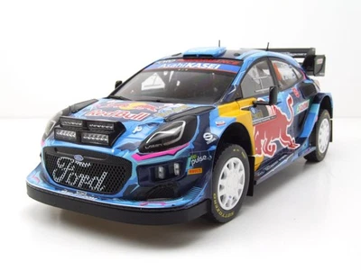 Ford Puma WRC Rally1 Ibrido #8 Rally Di Svezia 2023 Blu Tänak 1:18 Solido - Immagine 1 di 4