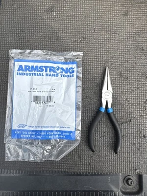 "Herramientas de mano industriales Armstrong EE. UU. Nos 6"" alicate de nariz de aguja 67-255" Foto 1 de 4