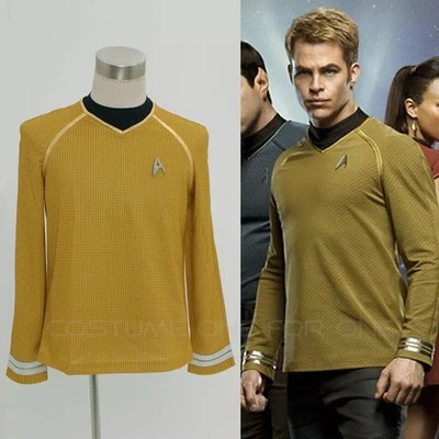 Camisa Spock Primer Oficial Star Trek Azul/Amarillo/Rojo Disfraz Carnaval Lo último Foto 1 de 2