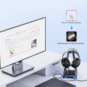 Computer Case Fan Ventoinha ARGB 4pin PWM CPU Cooling Fan 3pin 5v PC Gamer Case - Photo 1/14