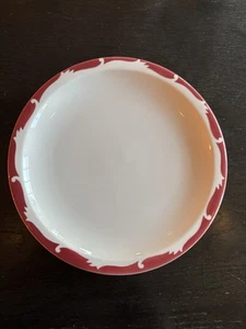 Syracuse China Restaurant Diner Ware Red Wave Dinner Plate - Picture 1 of 3