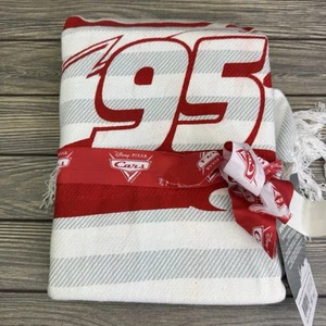 Disney’s Pixar “cars” striped Woven Decorated Blanket Throw NWT Read - Picture 1 of 6