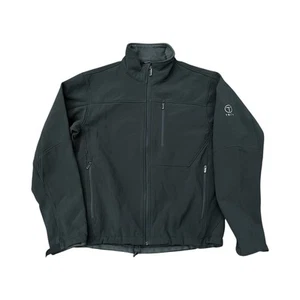 T Tech by Tumi Men’s Gray Lightweight Windbreaker Lined Zip Up Jacket Medium - Picture 1 of 6