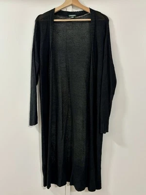 Suéter Cárdigan Plumero Manga Larga Tejido Crochet Negro WILD FABLE TALLA MEDIANA Foto 1 de 4