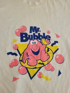 Vintage 90’s Mr Bubble Bubble Bath USA Soap Mascot Promo T-Shirt Size XL - Picture 1 of 12