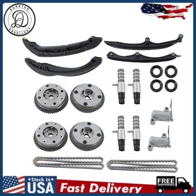 Timing Chain Kit HL3Z6268A For 17-24 Ford F150 3.5L Ecoboost W/4PCS VCT solenoid - Image 1 of 4