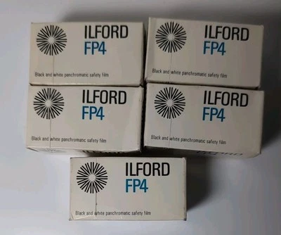 5 x ILFORD FP4 Panchromatischer Sicherheitsfilm ASA 125 DIN 22 / 1981-1982 - Bild 1 von 3