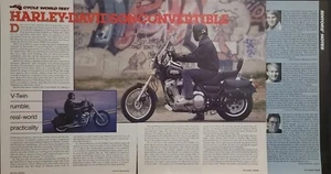 1989 Harley Davidson Convertible 4pg motorcycle Test Article - Picture 1 of 1