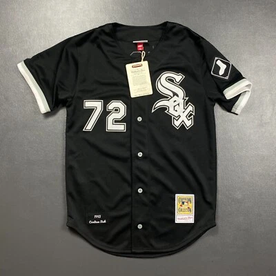 Camiseta deportiva 100 % auténtica Carlton Fisk Mitchell & Ness 1993 Chicago White Sox 40 M Foto 1 de 4