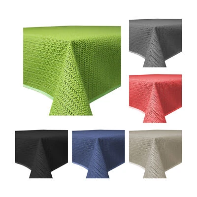 Garten Tischdecke Outdoor PVC rechteckig Terrasse Balkon rutschfest wetterfest - Bild 1 von 4