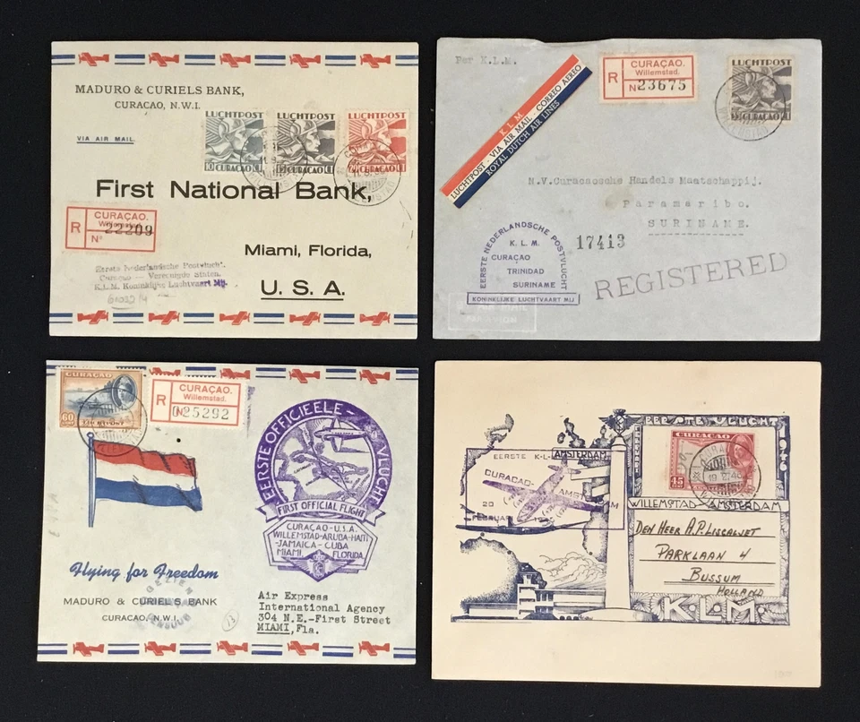 CURACAO 1938/46 --4 x SFC --F/VF--@2 - Image 1 of 2