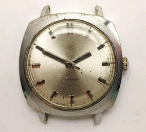 VINTAGE SOVIET RUSSIA USSR WRIST MENS WATCH VOSTOK MECHANICS NOT WORKING RARE - Picture 1 of 12