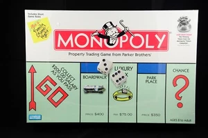 Parker Brothers 1999 Monopoly Board Game w/1999 Winning Token Money Bag- Sealed! - Picture 1 of 8