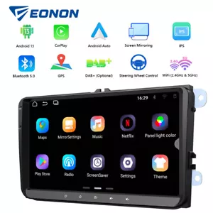 Android 13 Head Unit GPS Car Stereo Radio WiFi For VW Touran Tiguan Caddy RCD330 - Picture 1 of 19
