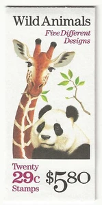 1992 - USA - Copertina "Animali Selvatici" Libretto MNH** - Picture 1 of 2