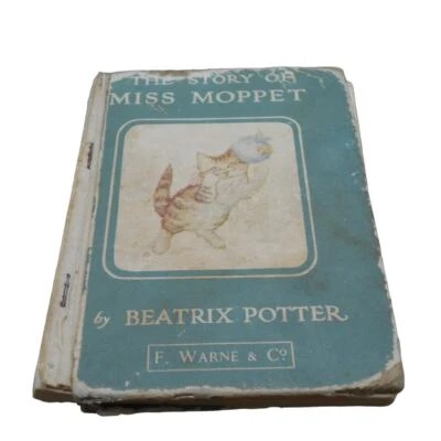 The Story of Miss Moppet Beatrix Potter F. Warne & Co Antique Undated Foto 1 de 4