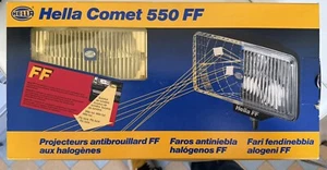 Hella Comet 550 FF Nebelscheinwerfer Paar Vintage NOS Boxed Oldtimer - Bild 1 von 11