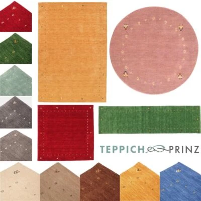 Wollteppich Gabbeh MUTI - handgefertigt aus 100% Schurwolle 18 GRÖSSEN 11 FARBEN - Bild 1 von 4