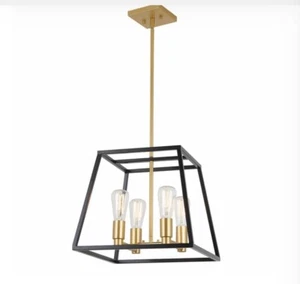 Artika Carter Square 4-Light Chandelier Model# CAR15-C - Picture 1 of 3