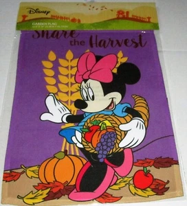Disney Garten Flagge 12,5"x 18" MINNIE MOUSE/ERNTE TEILEN - Bild 1 von 1