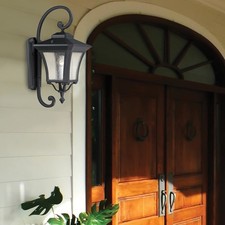 Waterdown 1-light Sand Black Outdoor Wall Light