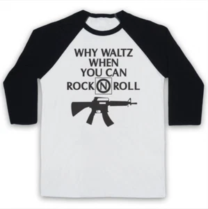 FROG BROTHERS UNOFFICIAL WHY WALTZ LOST BOYS ROCK ROLL 3/4 SLEEVE BASEBALL TEE - Picture 1 of 20