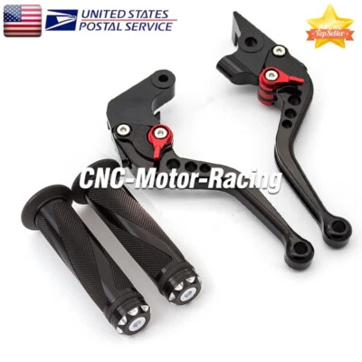 For Yamaha FZ-09/MT-09/SR MT09 fz09 2014-2021 Brake Clutch Levers & Grips Short - Image 1 of 4