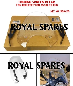 "TOURING SCREEN CLEAR" Fit For Royal Enfield Interceptor 650 & GT 650 - Picture 1 of 7