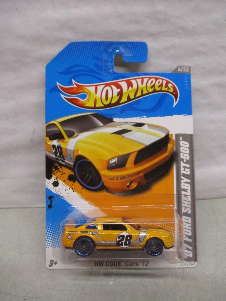 2012 Hot Wheels HW Code Cars 12 - 07 Ford Shelby Gt-500