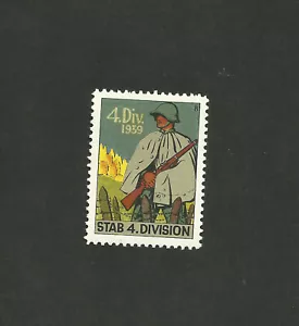 SWITZERLAND MILITARY STAB 4TH DIVISION MNH 1939 LOT #17 - Picture 1 of 2