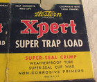 VINTAGE WESTERN XPERT SUPER TRAP LOAD 12GA CARTRIDGE SHELLS  Box Empty YELLOW/BL