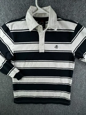 Camisa Polo Brooks Brothers Roja Polar Niños Súper Suave Manga Larga Preppy Rayas Foto 1 de 4