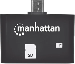 USB2.0 Micro-B 24-in-1 Card Reader/Writer Mobile OTG Adapter, Manhattan 406208 - Picture 1 of 5