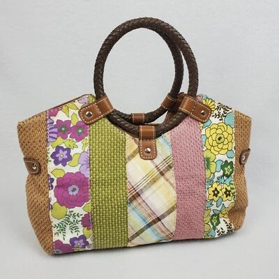 Bolso de mano de lona floral marca reliquia para mujer 2 estampados multicolores Foto 1 de 4