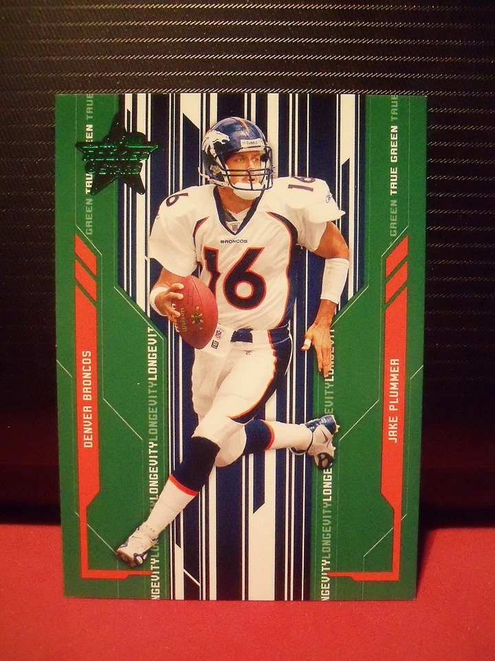 2005 Leaf Rookies and Stars Longevity True Green Parallel #29 Jake Plummer - Image 1 of 1