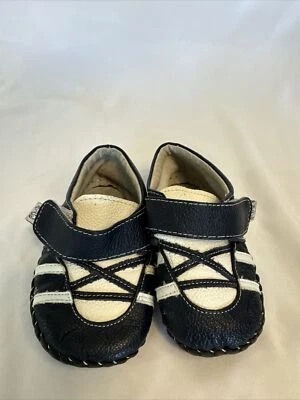 Mocasines Pedipeds Talla 12-18 Meses Azul Blanco Foto 1 de 4