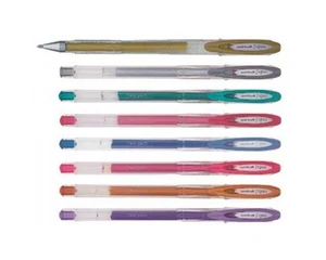 3 bolas de rodillo de tinta de gel metálico Uni-Ball Signo UM-120NM por color o conjunto de mezcla - Imagen 1 de 1