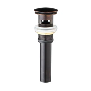 US Bathroom Black Pop Up Drain Set With Overflow Assembly For Basin Sink Support - Picture 1 of 7