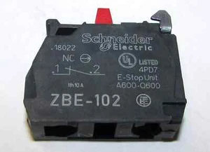 1X SCHNEIDER Telemecanique ZBE-102 Contact NC - Imagen 1 de 2