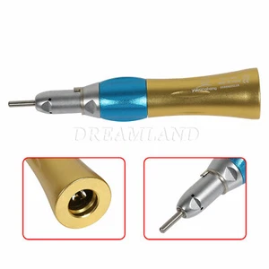 Gold Dental Straight Nose Cone naso dritto Cono Low Speed Handpiece Fit NSK - Imagen 1 de 11