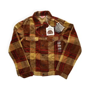 NWT LVC Levi's Vintage Clothing Checked Flannel Trucker S Repro FW20 - Picture 1 of 10