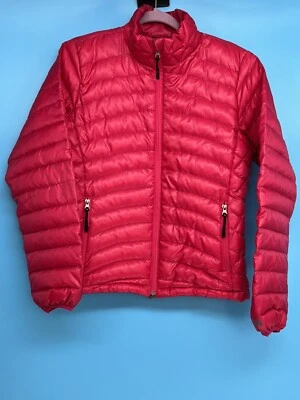 CB Sports Women's Hot Pink Quilted Down Jacket Size: L 59193 - Image 1 of 4