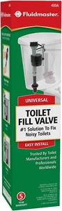Universal Toilet Tank Fill Valve 400A Anti-Siphon Replacement Part, Fits Most - Picture 1 of 6