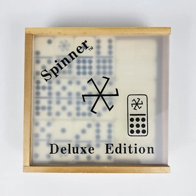 VintageSpinner Dominoes Set Deluxe Edition Dominos Game GameSource 1983 Complete - Image 1 of 4