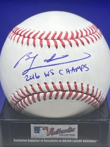 BEN ZOBRIST CHICAGO CUBS 2016 WS CHAMPS PSA AUTHENTICATED OML BASEBALL - Picture 1 of 2