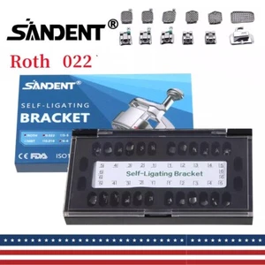 Dental Orthodontic Self-Ligating Brackets Braces Roth 022 Hooks 345 Buccal Tubes - Picture 1 of 20