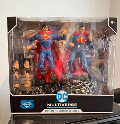 Superman Vs Superman Earth 3 Ultraman Dc Multiverse Mcfarlane Figure James Gunn - Image 1 of 4