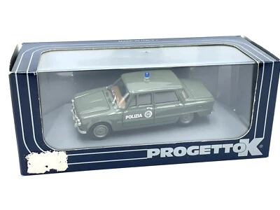 VINTAGE PROGETTO K SCALA 1:43 ALFA ROMEO GIULIA POLIZIA 1962 NUOVA IN BOX#NIB NE - Immagine 1 di 3
